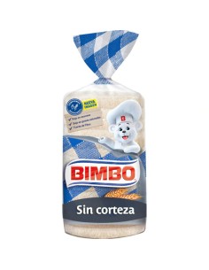 PAN DE MOLDE BIMBO SIN CORTEZA 450 GR