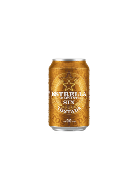 CERVEZA ESTRELLA LEVANTE 0% TOSTADA LATA