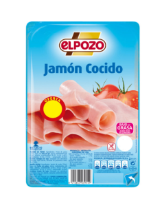JAMON COCIDO EL POZO BIENSTAR BAJO EN SAL 115 GR.