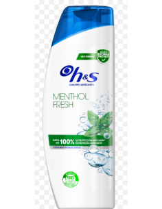 CHAMPU H&S MENTOL ANTICASPA 400 ML.