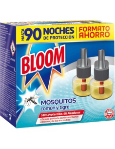 INSECTICIDA BLOOM 2 RECAMBIOS 36 ML 90 NOCHES DE PROTECCION